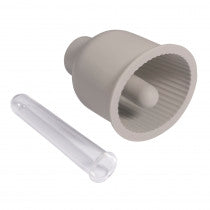 Silicone mold vase finely grooved,