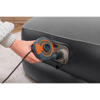 Luftbett mit Integrierter Luftpumpe Beflockt 191x97x46 cm