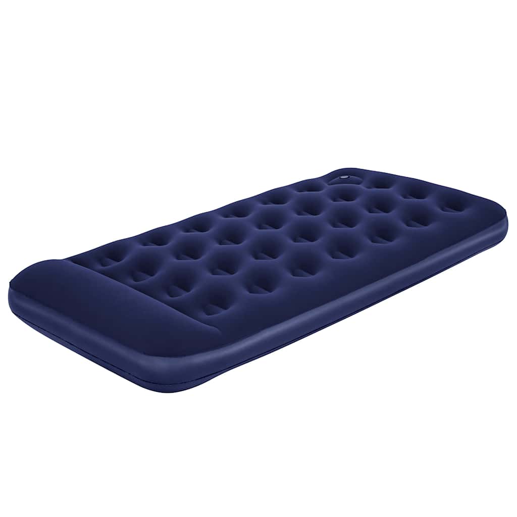 Luftmatratze Aufblasbar Beflockt mit Fußpumpe 188x99x28 cm