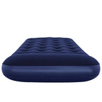 Luftmatratze Aufblasbar Beflockt mit Fußpumpe 188x99x28 cm
