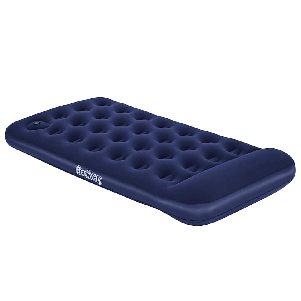 Luftmatratze Aufblasbar Beflockt mit Fußpumpe 188x99x28 cm