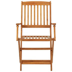 3-tlg. Bistro-Set Klappbar Massivholz Akazie