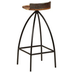 Barhocker 2 Stk. Massives Altholz