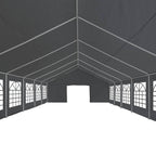 Zeltstoff ohne Gestell Grau 12 x 6 m PE