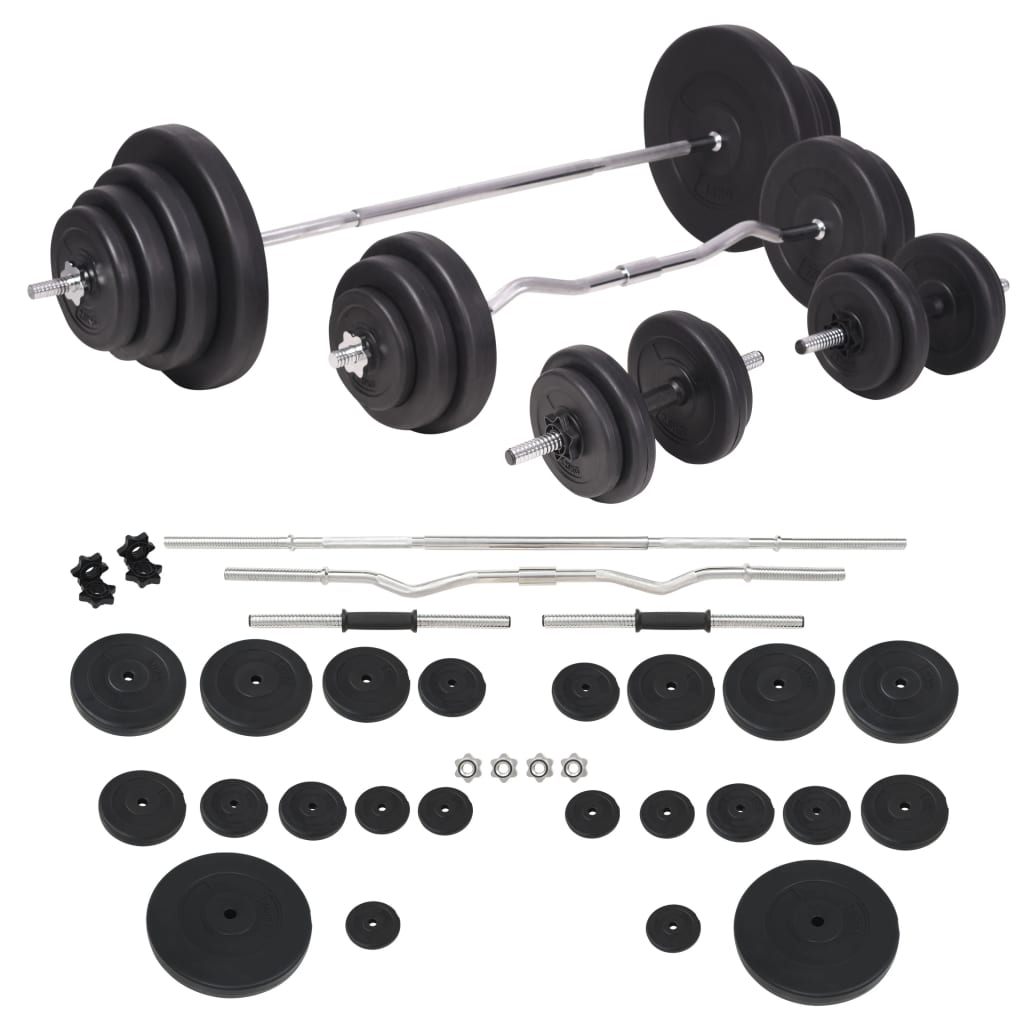Langhantel- und Kurzhantelset 120 kg