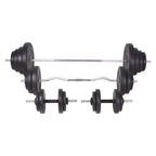 Langhantel- und Kurzhantelset 120 kg