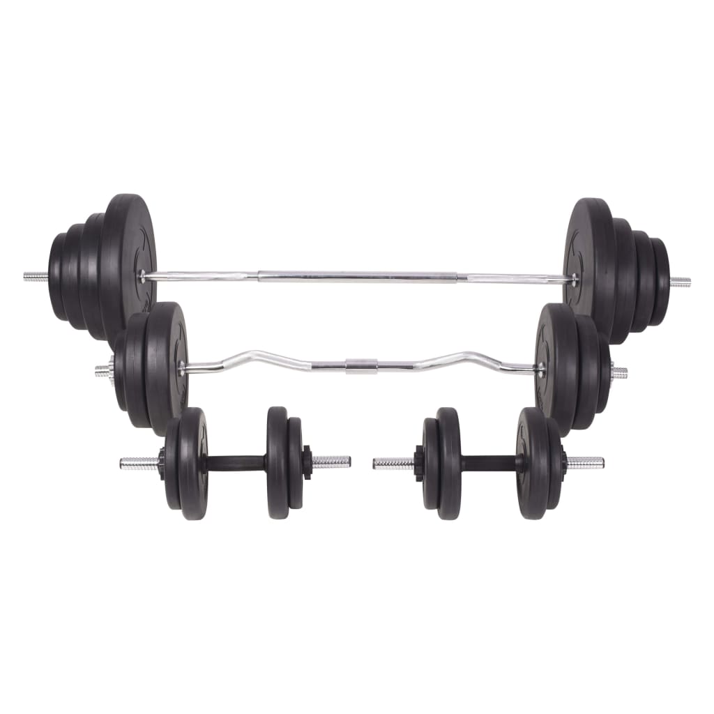 Langhantel- und Kurzhantelset 120 kg