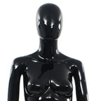 Weibliche Schaufensterpuppe mit Glassockel Schwarz 175 cm