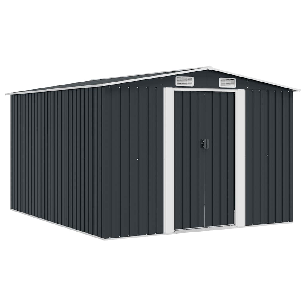Gerätehaus 257x298x178 cm Metall Anthrazit
