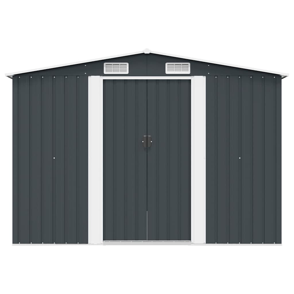 Gerätehaus 257x298x178 cm Metall Anthrazit