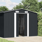 Gerätehaus 257x489x181 cm Metall Anthrazit