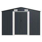 Gerätehaus 257x580x181 cm Metall Anthrazit