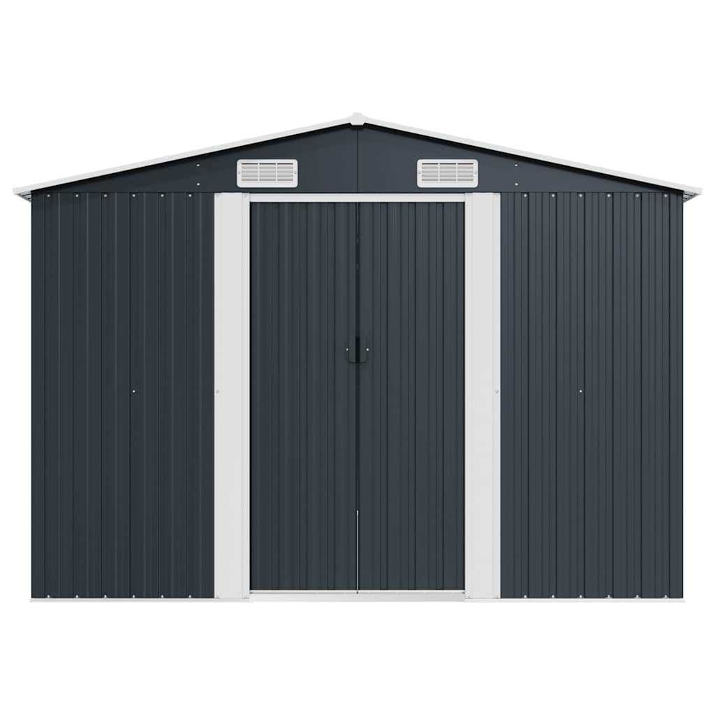 Gerätehaus 257x580x181 cm Metall Anthrazit