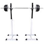 Kniebeugen-/Langhantelständer mit Hantel-Set 60,5 kg