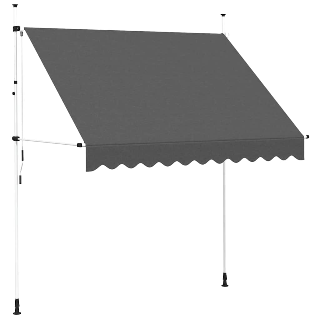 Einziehbare Markise Handbetrieben 250 cm Anthrazit