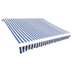 Markisenbespannung Canvas Blau & Weiß 3,5x2,5 m