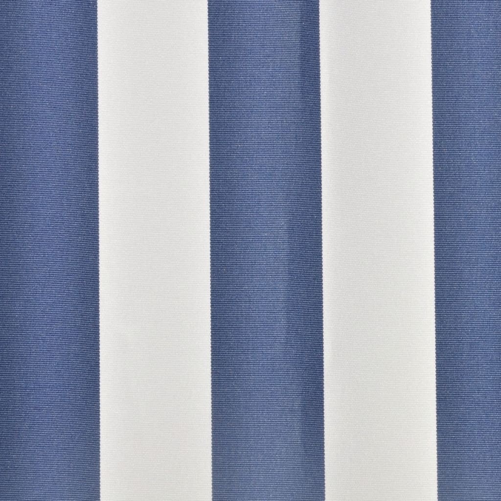 Markisenbespannung Canvas Blau & Weiß 3,5x2,5 m