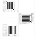 Balkon-Seitenmarkise Multifunktional 150x200 cm Creme