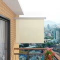Balkon-Seitenmarkise Multifunktional 150x200 cm Creme