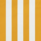 Einziehbare Markise 150×150 cm Gelb und Weiß