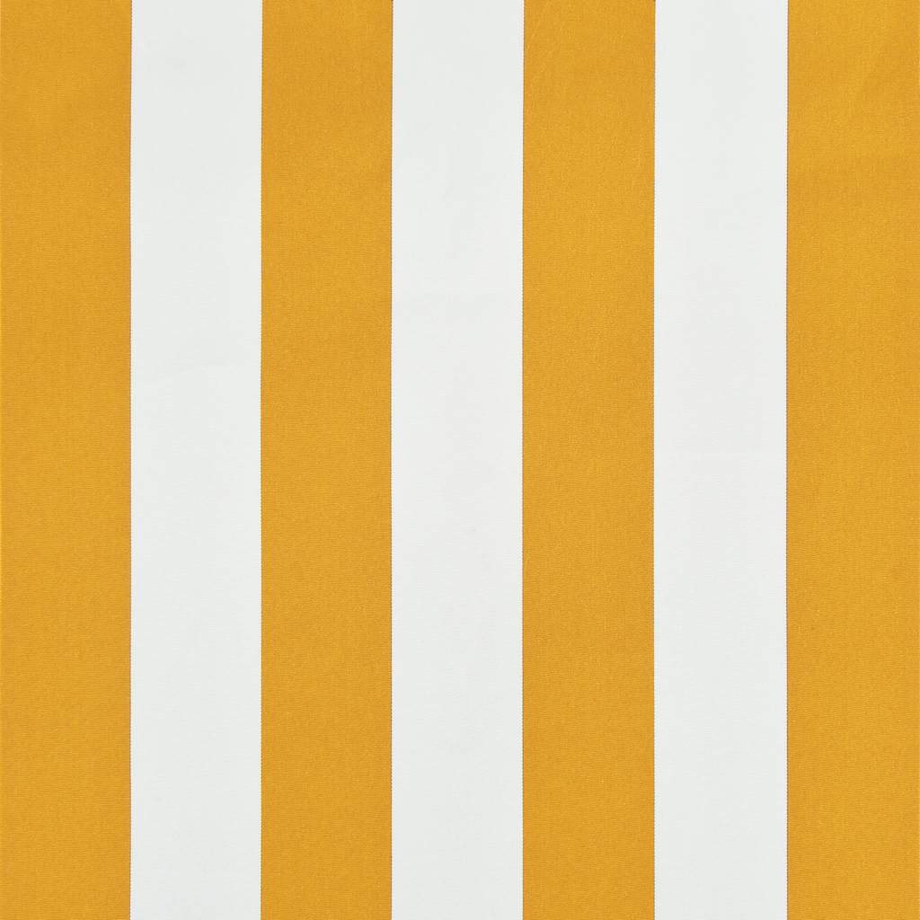 Einziehbare Markise 150×150 cm Gelb und Weiß