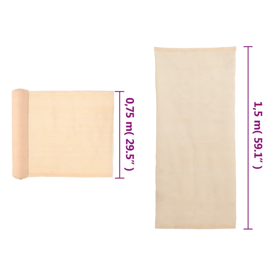 Sichtschutznetz HDPE 1,5x50 m Beige