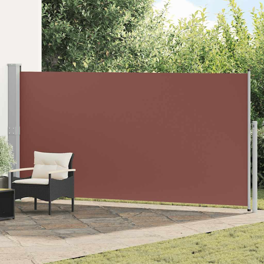 Ausziehbare Seitenmarkise 160x500 cm Braun