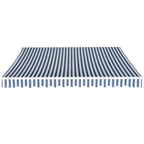 Gelenkarmmarkise 350 cm Blau/Weiß