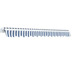 Gelenkarmmarkise 350 cm Blau/Weiß