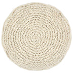 Makramee Sitzpuff Handgefertigt 45 x 30 cm Baumwolle