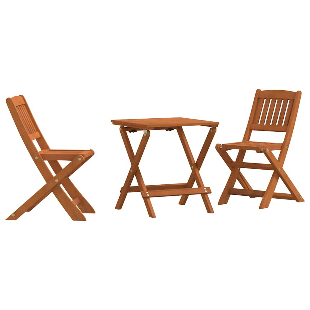 3-tlg. Bistro-Set für Kinder Massivholz Eukalyptus
