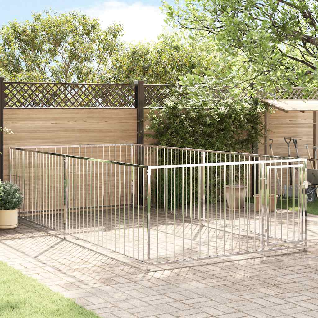 Outdoor-Hundezwinger 200×400×100 cm