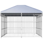 Outdoor-Hundezwinger mit Überdachung 300×300×200 cm
