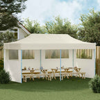 Pop-Up-Partyzelt Faltbar Creme 3×6 m