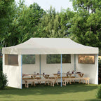 Pop-Up-Partyzelt Faltbar Creme 3×6 m
