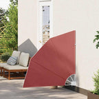 Faltbarer Balkonfächer Terracotta-Rot 140×140 cm