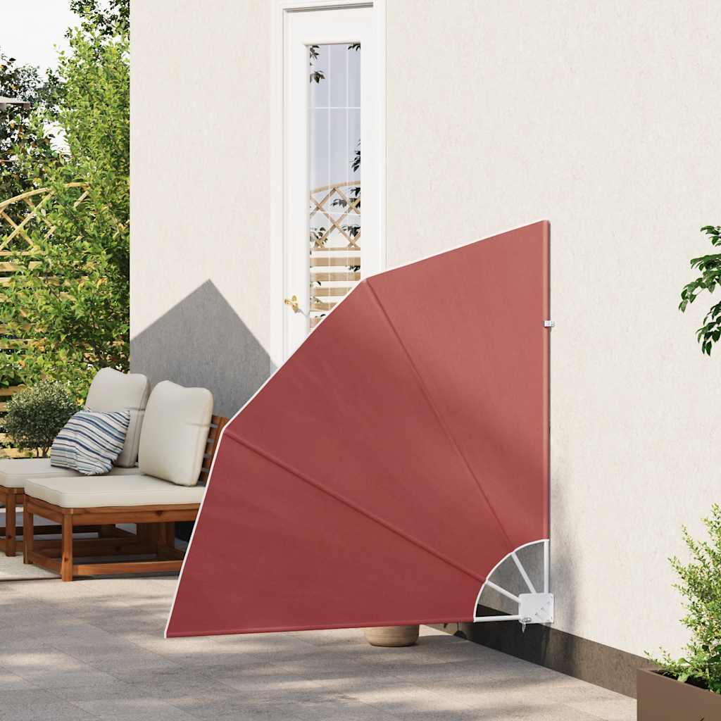 Faltbarer Balkonfächer Terracotta-Rot 140×140 cm