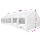 | Zeltstoff ohne Gestell | Weiß 12 x 6 m PE