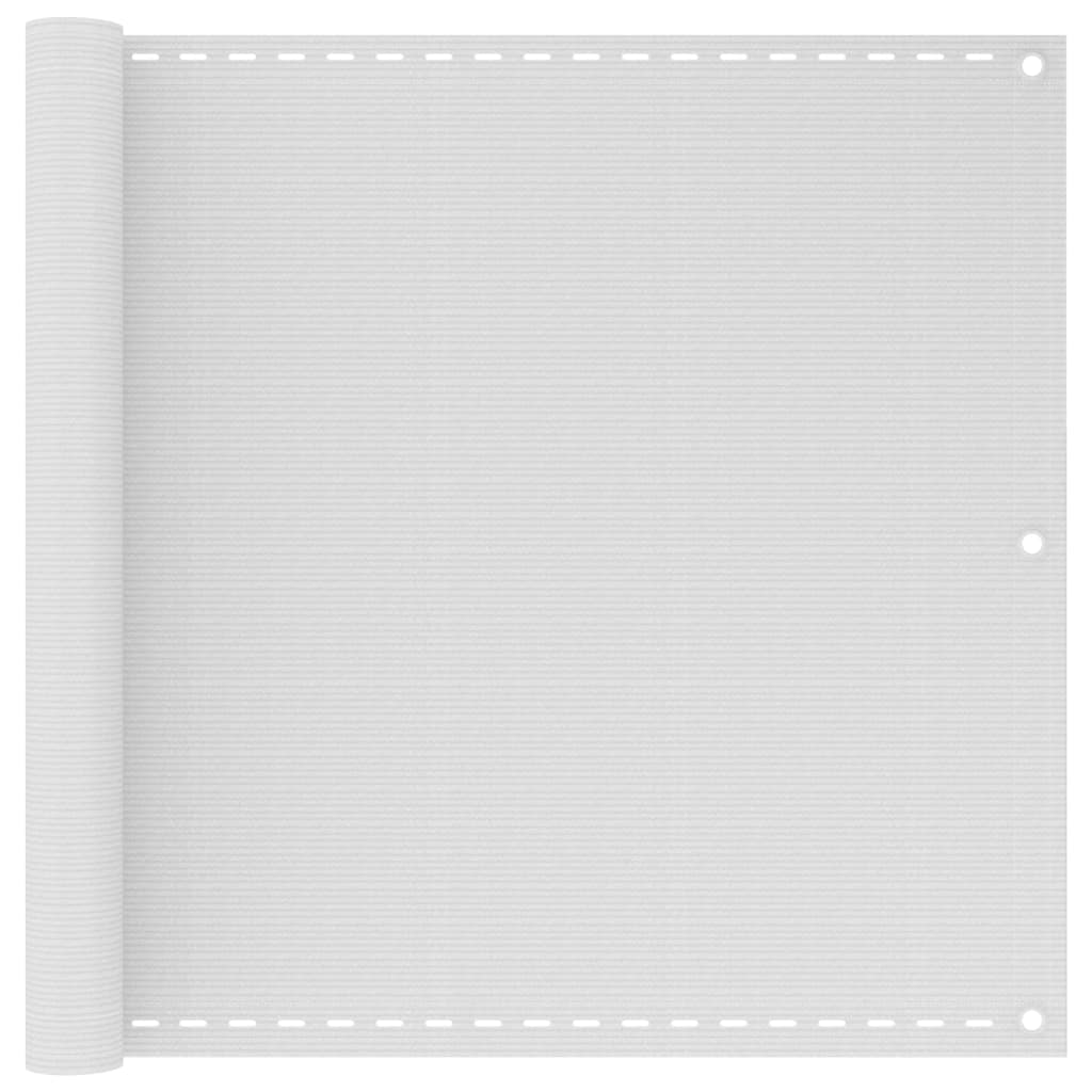 Balkonsichtschutz HDPE 90x600 cm weiß