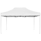 Profi-Partyzelt Faltbar Aluminium 4,5x3 m Weiß