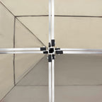 Profi-Partyzelt Faltbar Aluminium 6x3 m Creme