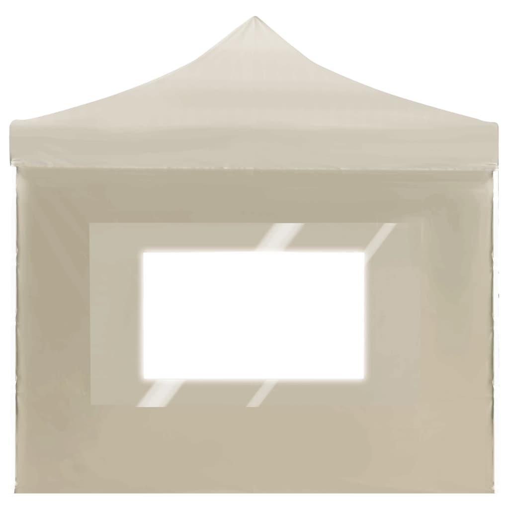 Profi-Partyzelt Faltbar mit Wänden Aluminium 6×3m Creme