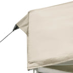 Profi-Partyzelt Faltbar mit Wänden Aluminium 6×3m Creme