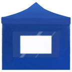 Profi-Partyzelt Faltbar mit Wänden Aluminium 6×3m Blau