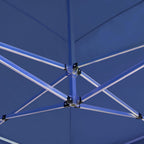 Profi-Partyzelt Faltbar mit Wänden Aluminium 6×3m Blau