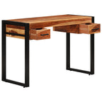 Schreibtisch mit 2 Schubladen 110x50x77 cm Massivholz Akazie