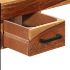 Schreibtisch mit 2 Schubladen 110x50x77 cm Massivholz Akazie