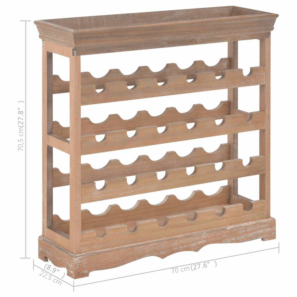 Weinschrank Braun 70 x 22,5 x 70,5 cm MDF