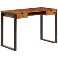 Schreibtisch 110 x 55 x 78 cm Massivholz Akazie und Stahl