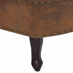Chaiselongue Braun Wildleder-Optik